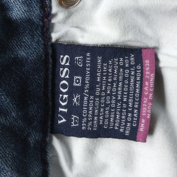 ViGoss Classic Fit Ripped Jagger Skinny Jeans 26x28 Low Rise Medium Wash  50off3 - Picture 5 of 8